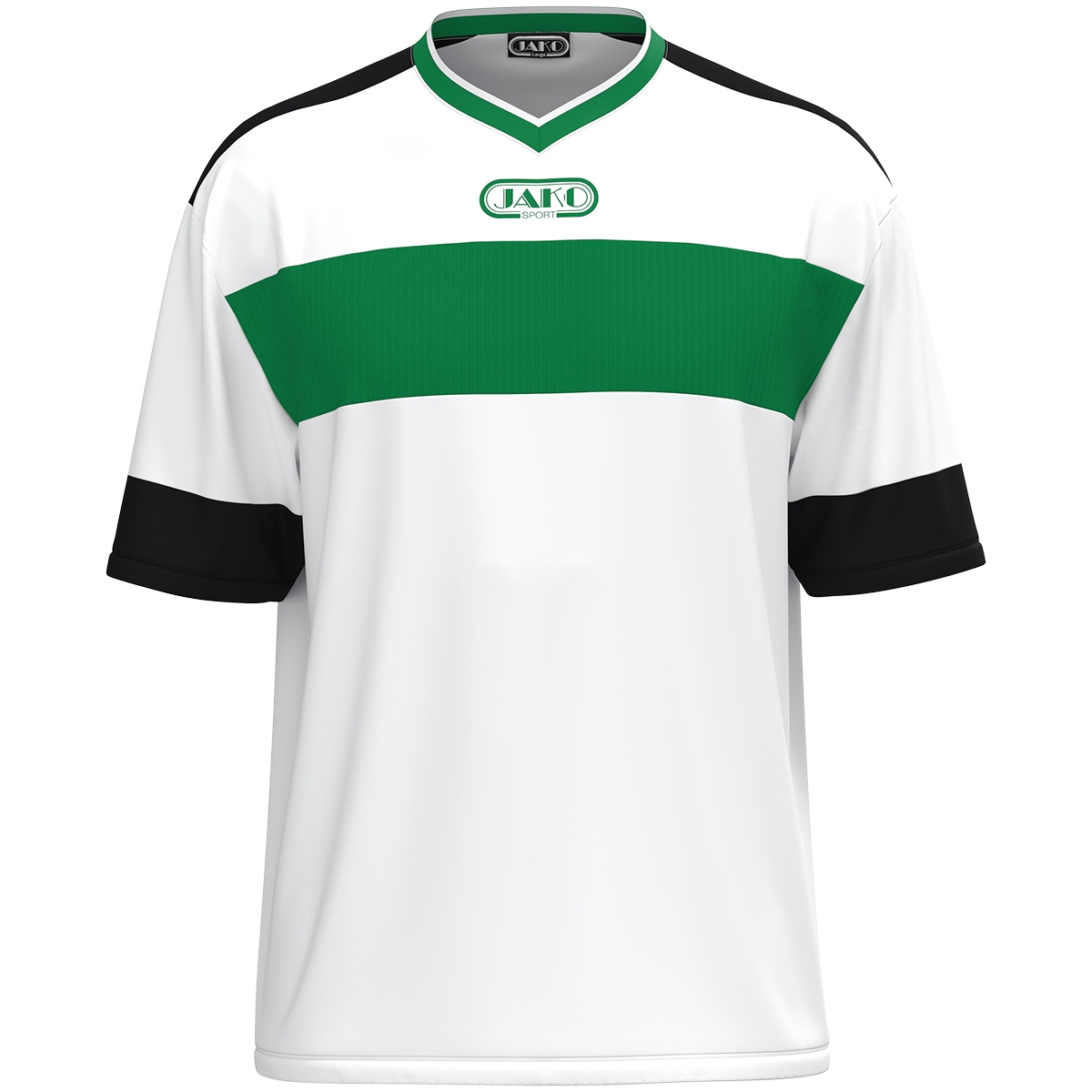 Trikot Club 92 kurzarm (weiß/sportgrün/schwarz / Größe L / Unisex)