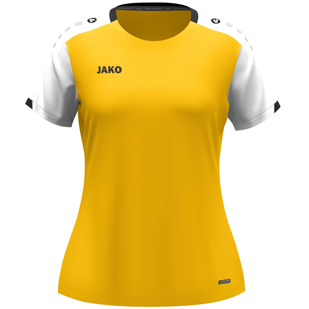 T-Shirt Dynamic Damen (gelb/weiß/schwarz / Größe M (38/40) / Damen Sportgrößen)