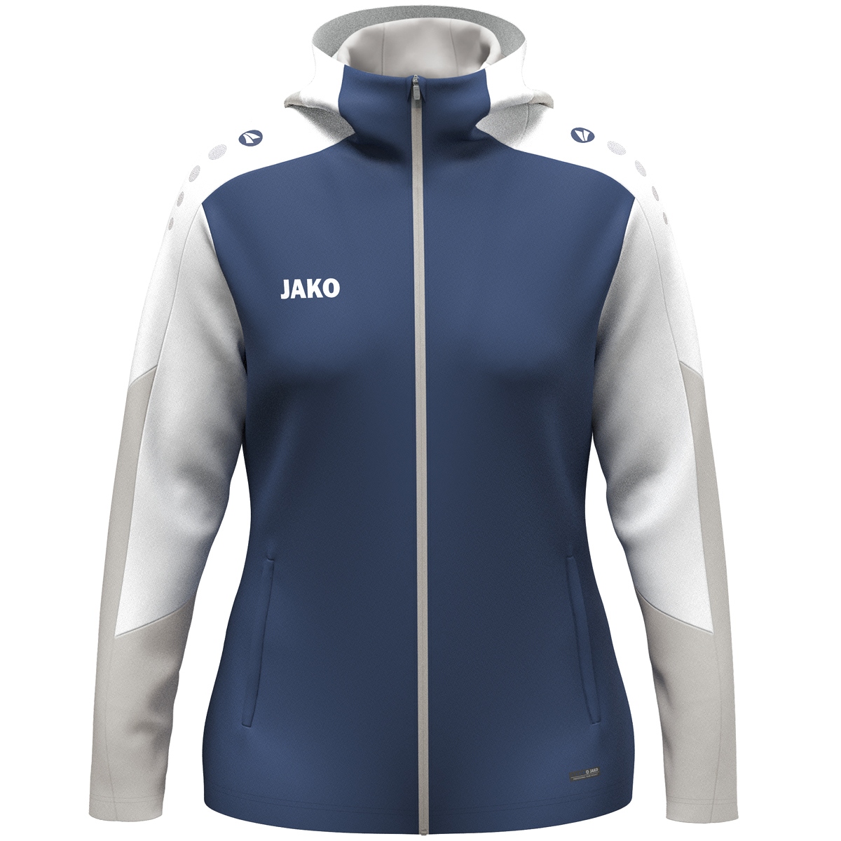 Kapuzenjacke Dynamic Damen (nachtblau/weiß/hellgrau / Größe M (38/40) / Damen Sportgrößen)