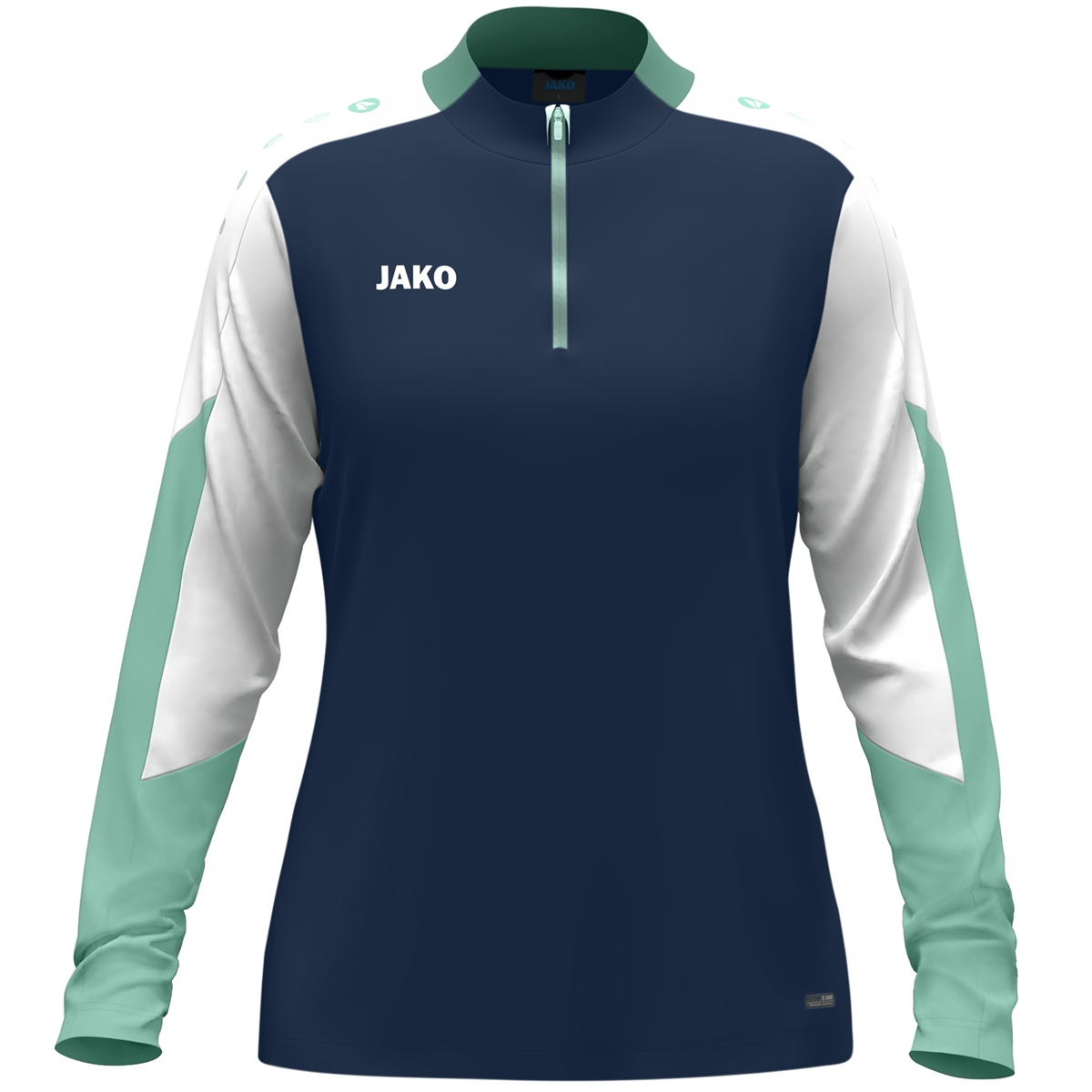 JAKO Ziptop Dynamic Damen (marine/weiß/minze / Größe S (34/36) / Damen Sportgrößen)