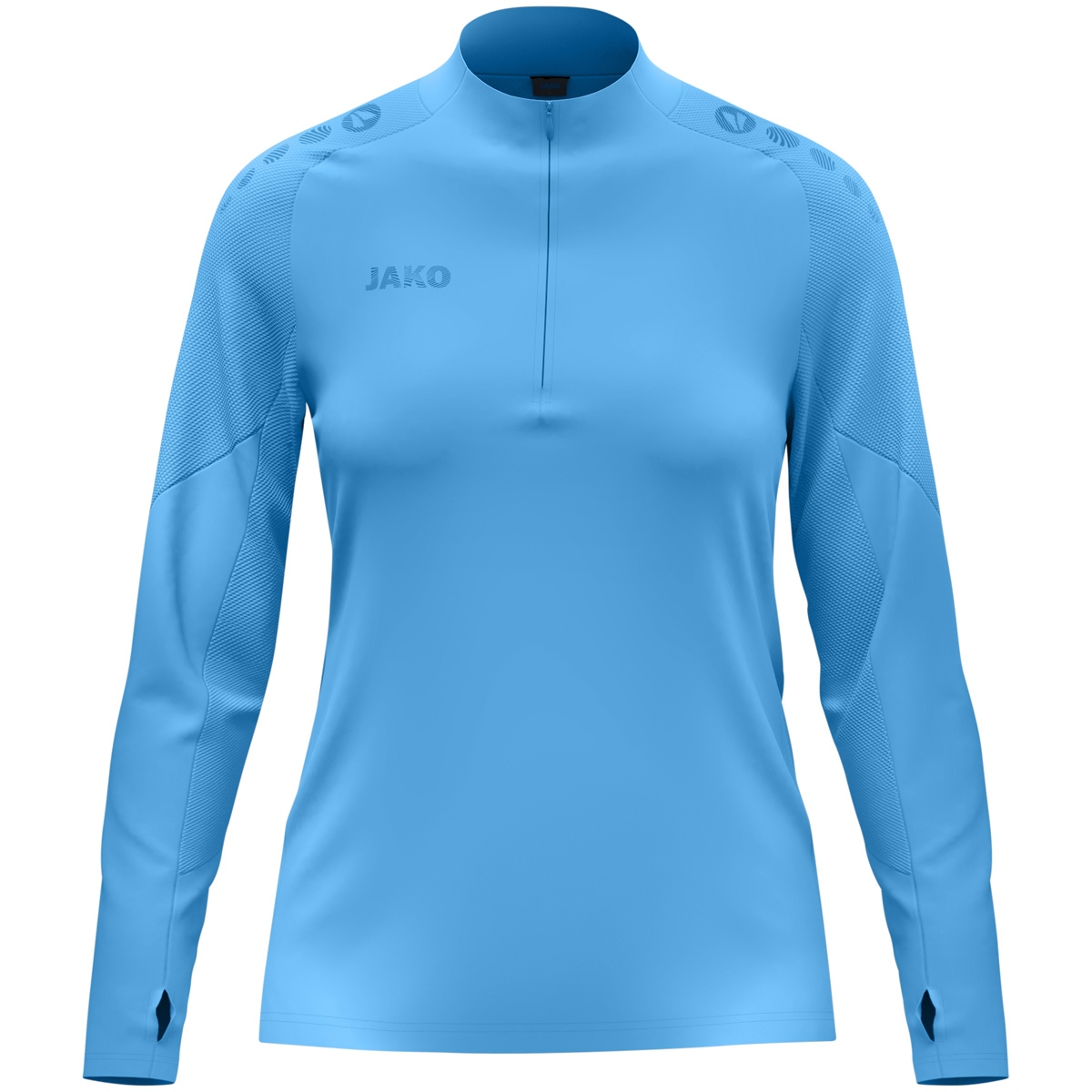 JAKO Ziptop Light Flow Damen (skyblue / Größe S (34/36) / Damen Sportgrößen)