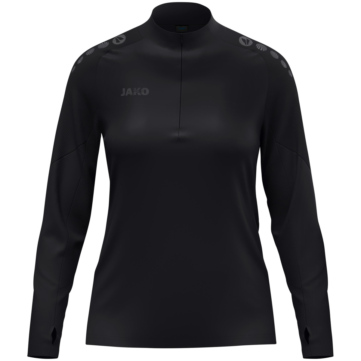 JAKO Ziptop Light Flow Damen (schwarz / Größe S (34/36) / Damen Sportgrößen)