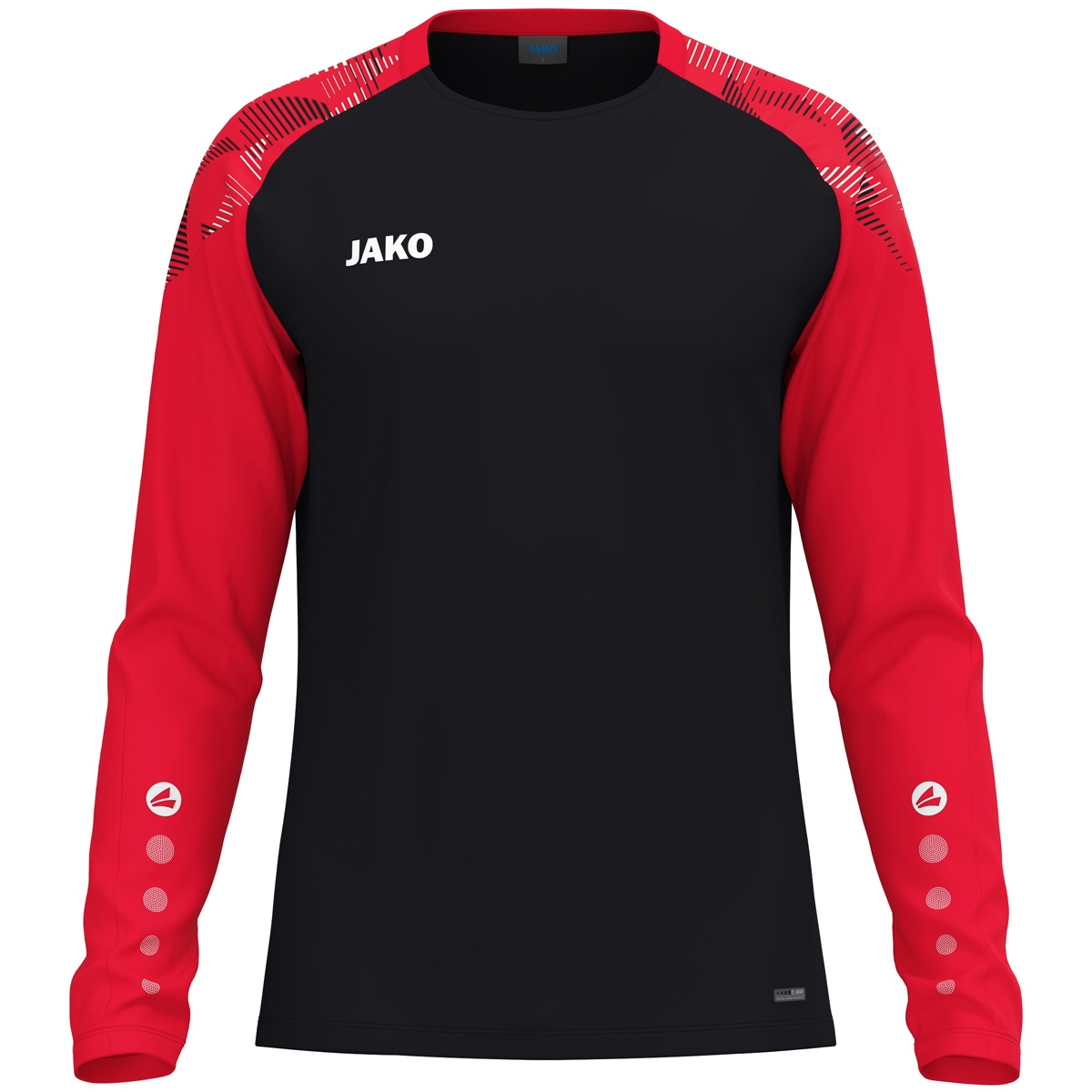 JAKO Longsleeve Sonic (schwarz/rot / Größe 164 / Kinder)