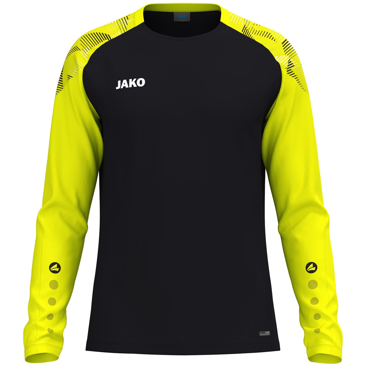 JAKO Longsleeve Sonic (schwarz/neongelb / Größe 164 / Kinder)