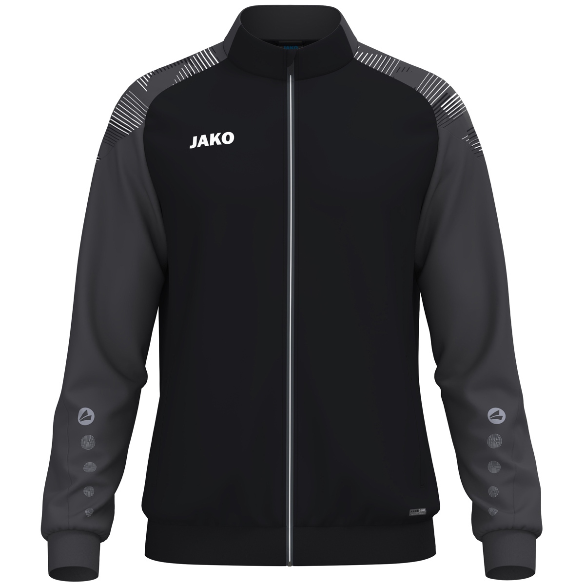 JAKO Polyesterjacke Sonic (schwarz/anthrazit / Größe 128 / Kinder)