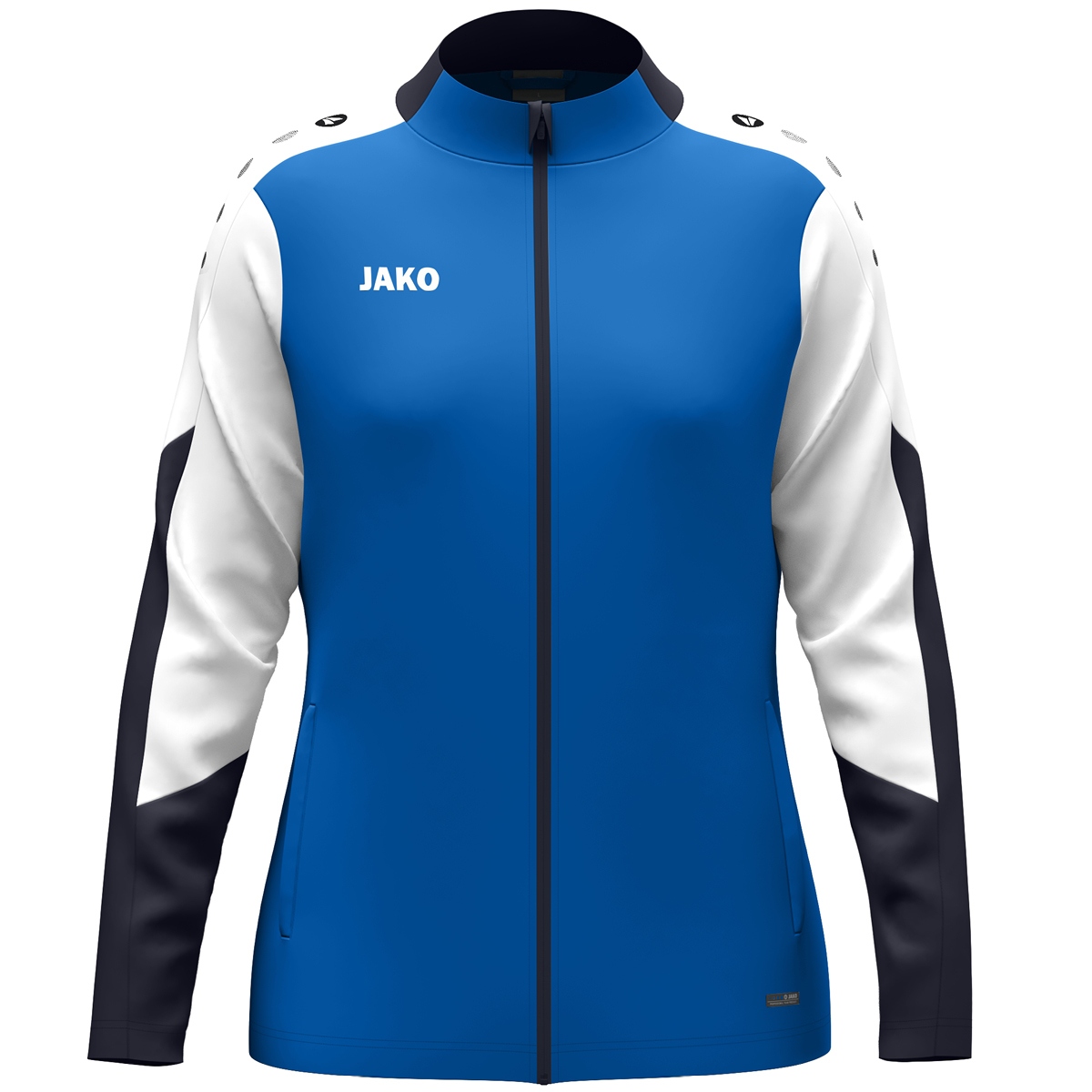 JAKO Polyesterjacke Dynamic Damen (royal/weiß/marine / Größe M (38/40) / Damen Sportgrößen)