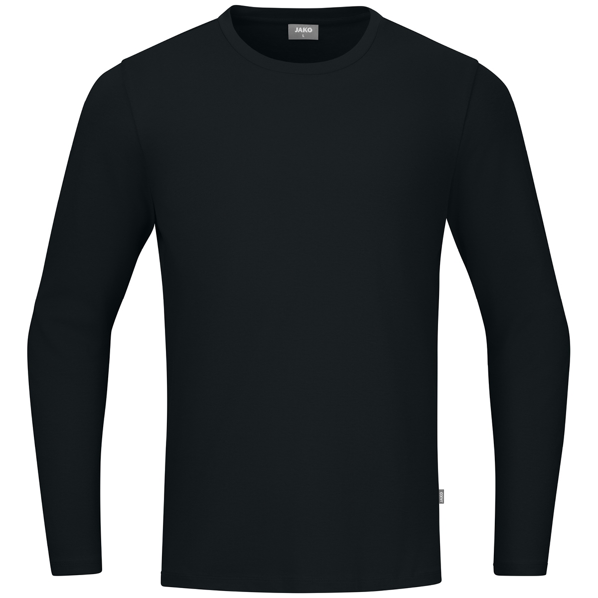 JAKO Longsleeve Organic (schwarz / Größe XL / Unisex)