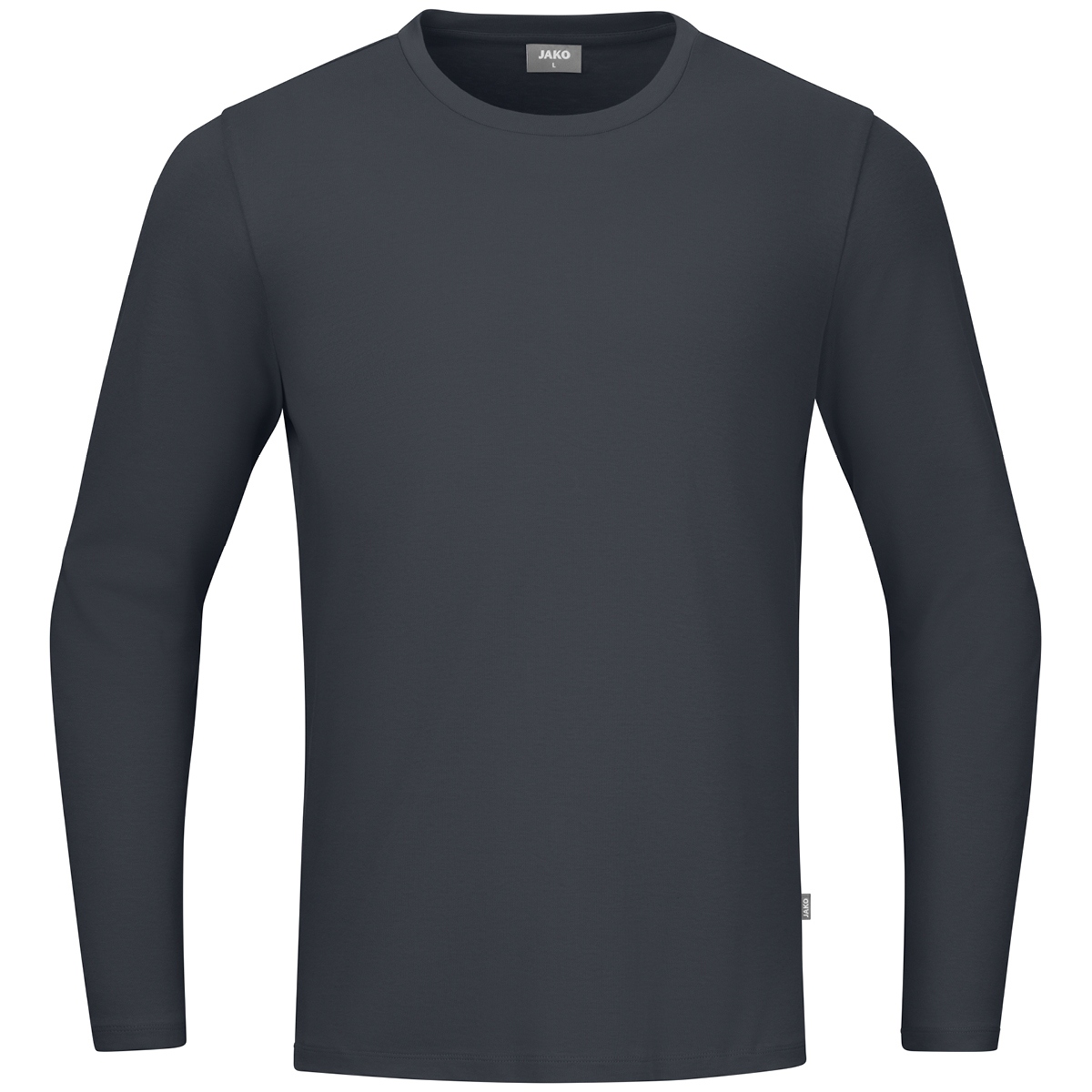 JAKO Longsleeve Organic (anthrazit / Größe 5XL / Unisex)