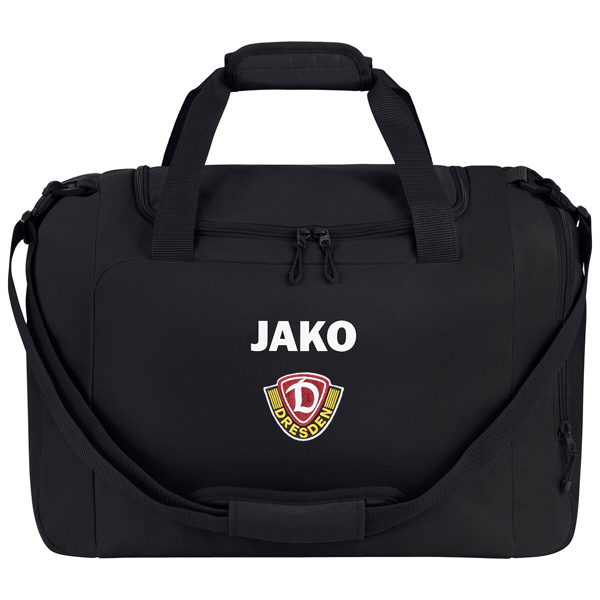 JAKO Dynamo Dresden Sporttasche One (schwarz / Größe M (ca. 48 Liter) / Sonstige Unisex)