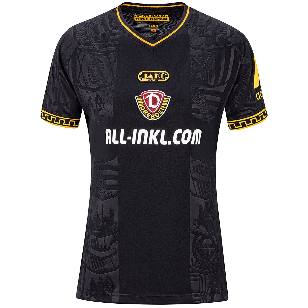 JAKO Dynamo Dresden Trikot Ausweich Damen (schwarz / Größe 38 / Damen)