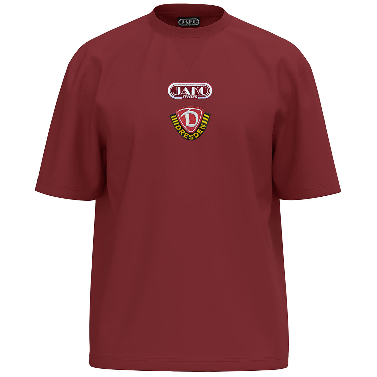 JAKO Dynamo Dresden T-Shirt Freizeit (rubinrot / Größe L / Unisex)