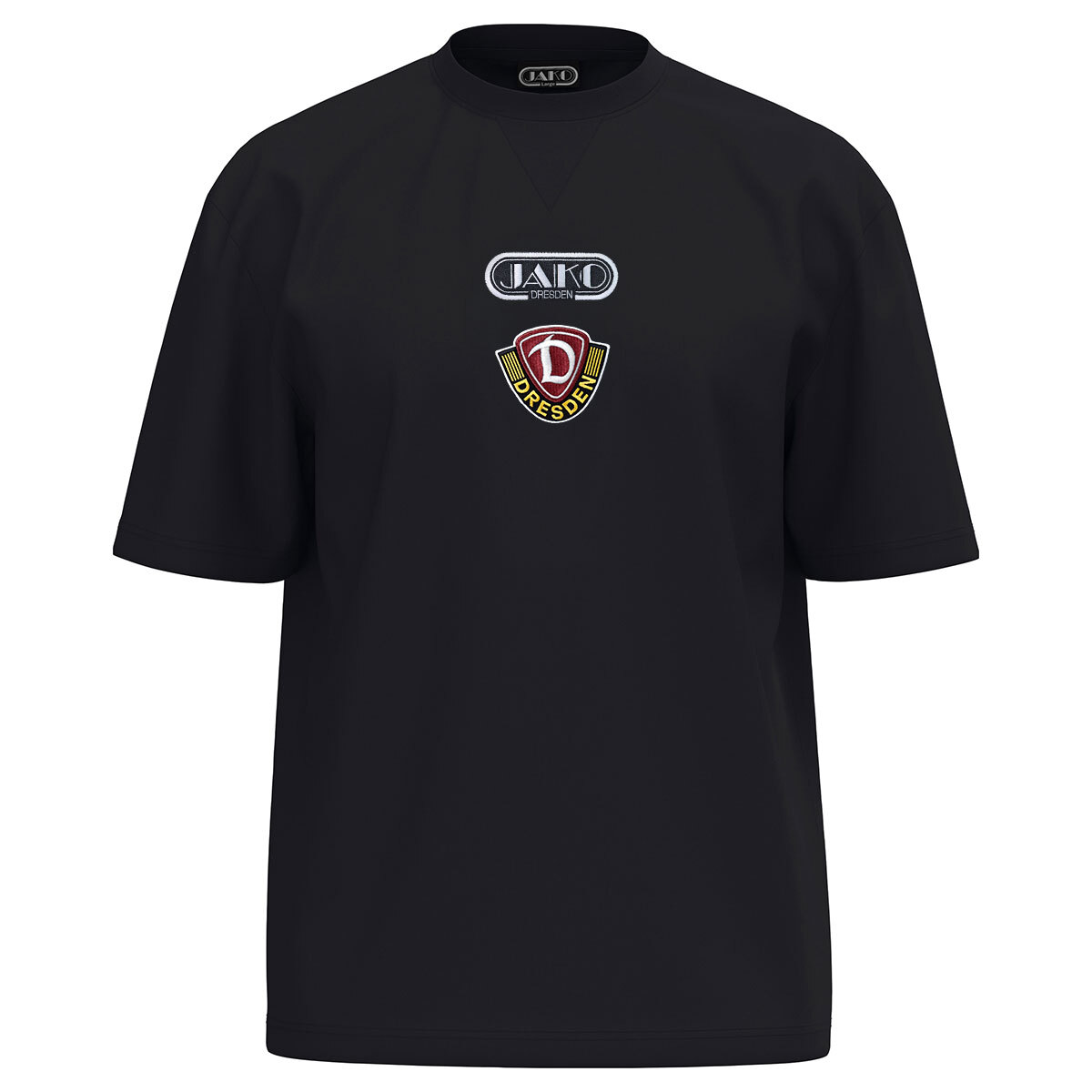 JAKO Dynamo Dresden T-Shirt Freizeit (schwarz / Größe L / Unisex)