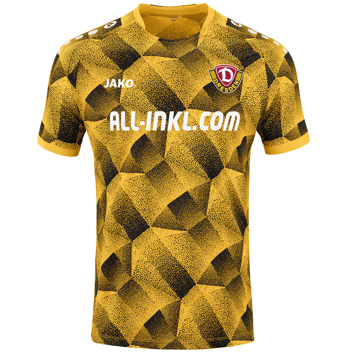 JAKO Dynamo Dresden Warm-Up T-Shirt (dynamic yellow / Größe 128 / Kinder)