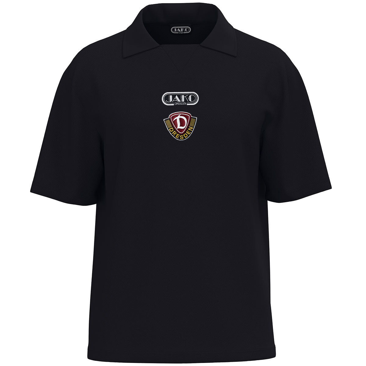 JAKO Dynamo Dresden Polo Freizeit (schwarz / Größe XL / Unisex)