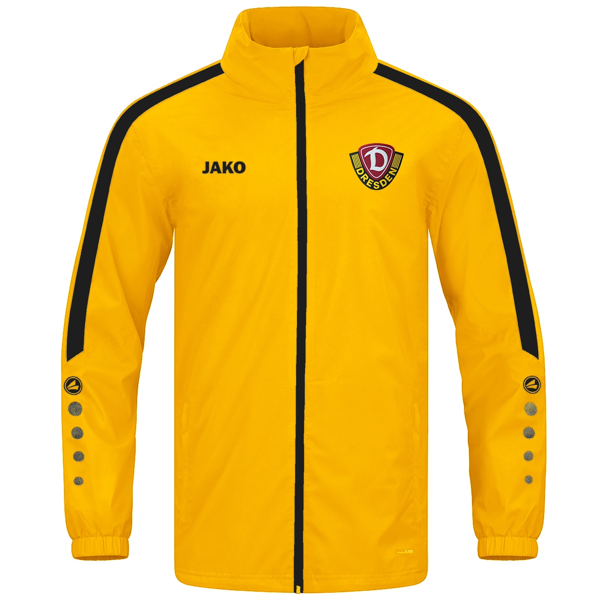 JAKO Dynamo Dresden Allwetterjacke Power (gelb/schwarz ohne All-inkl.com / Größe L / Unisex)