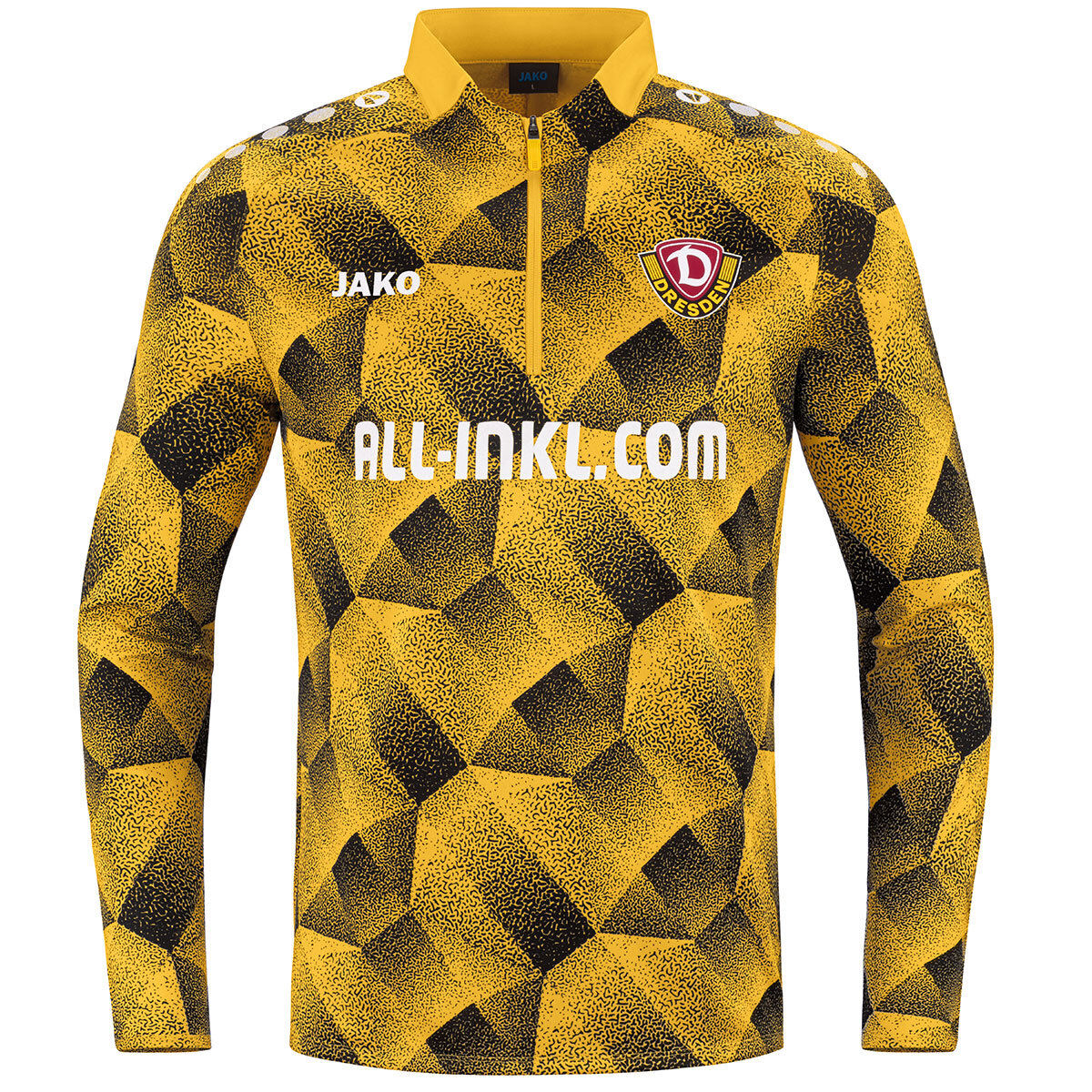 JAKO Dynamo Dresden Warm-Up Ziptop (dynamic yellow / Größe XXL / Unisex)