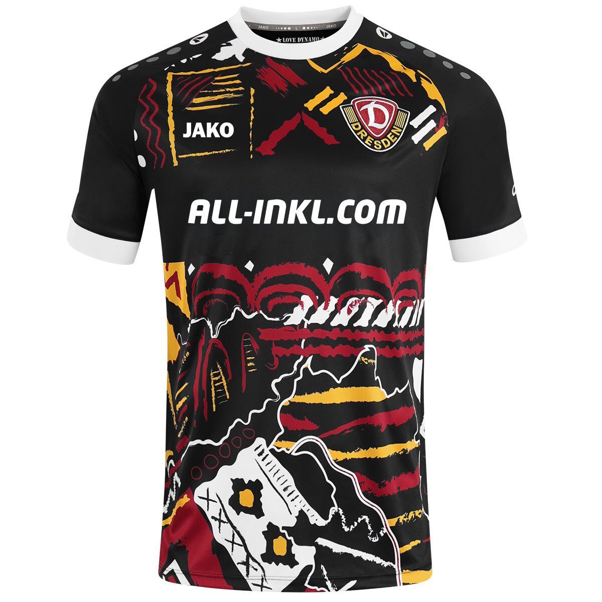 JAKO Dynamo Dresden TW Trikot Home (schwarz / Größe 3XL / Unisex)