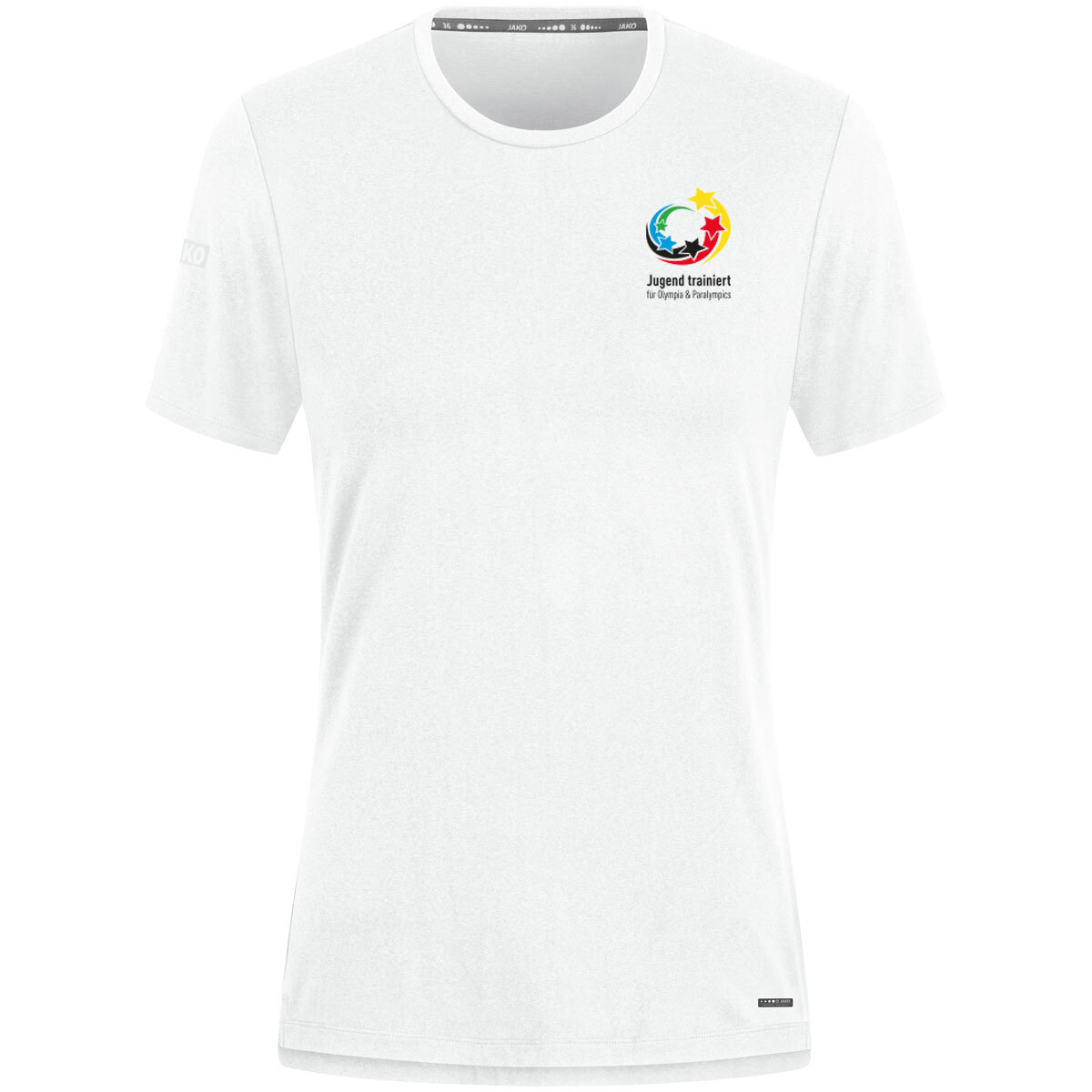 JAKO "Jugend trainiert" T-Shirt Pro Casual (weiß / Größe 44 / Damen)