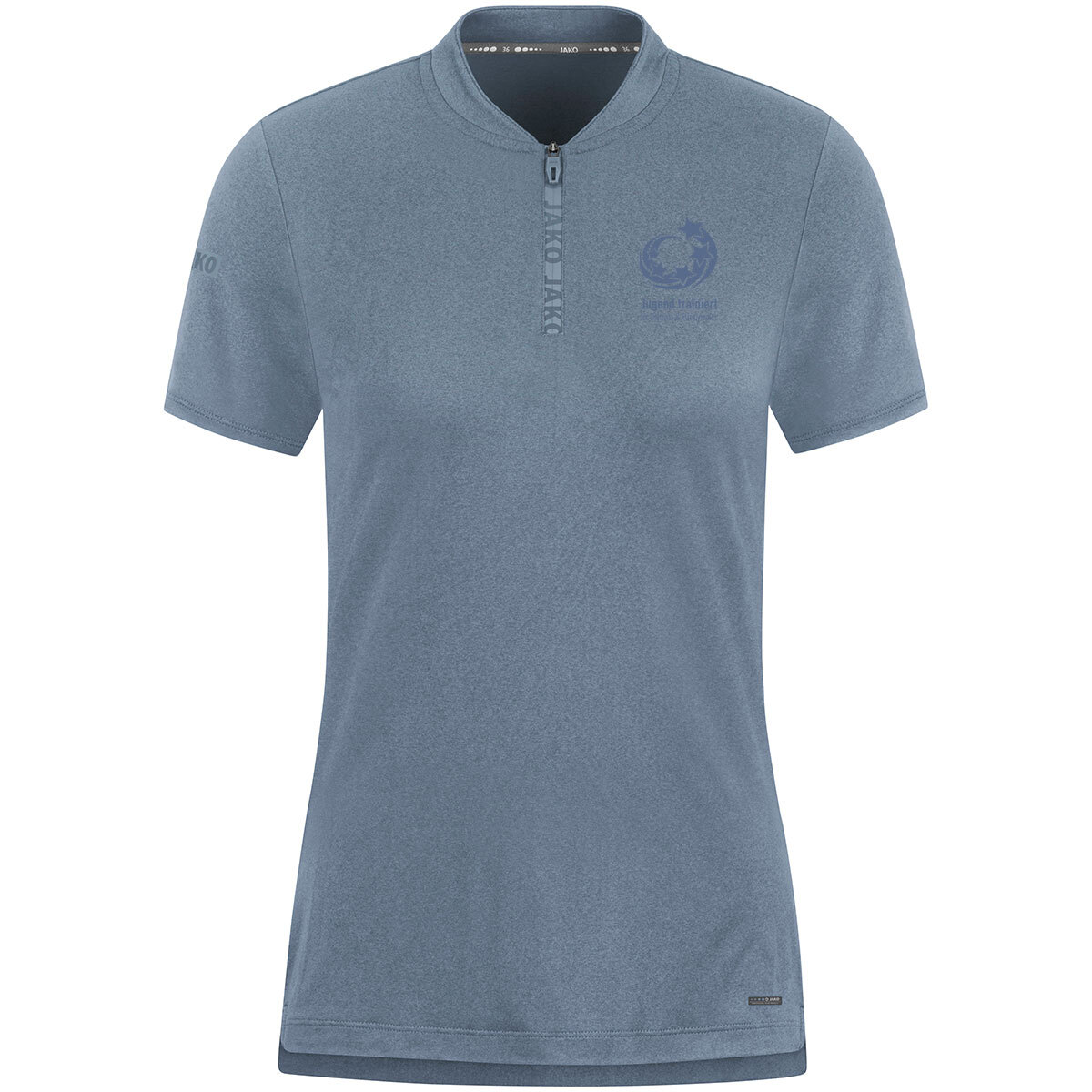 JAKO "Jugend trainiert" Polo Pro Casual (smokey blue / Größe 36 / Damen)