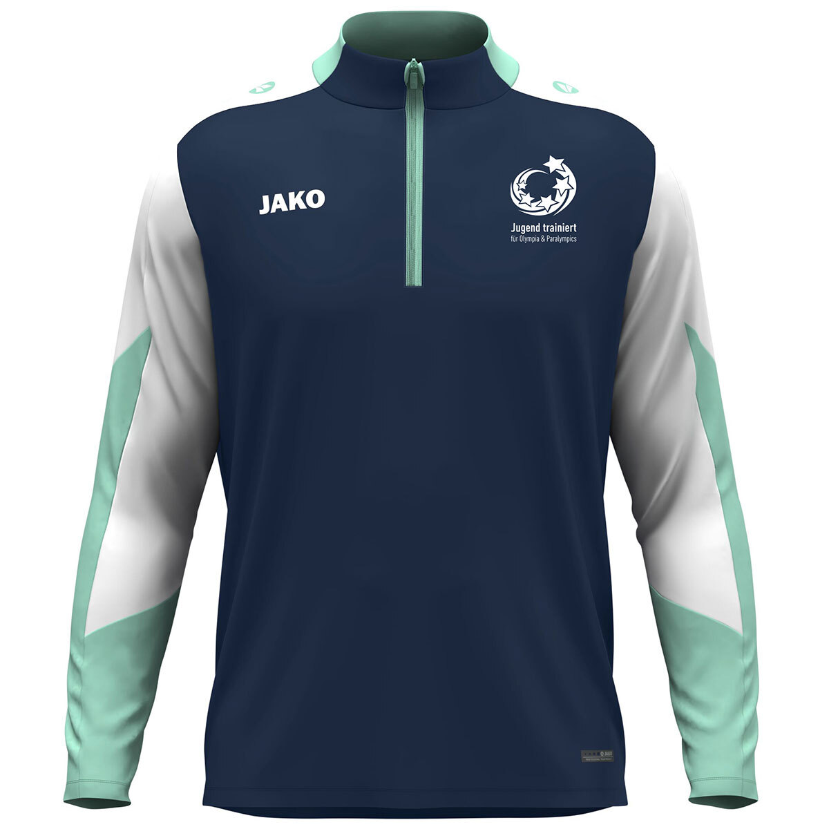 JAKO "Jugend trainiert" Ziptop Dynamic (marine/weiß/minze / Größe 140 / Kinder)