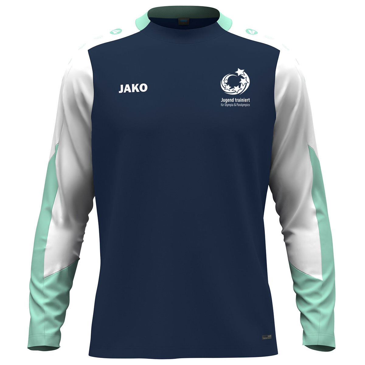 JAKO "Jugend trainiert" Longsleeve Dynamic (marine/weiß/minze / Größe 164 / Kinder)
