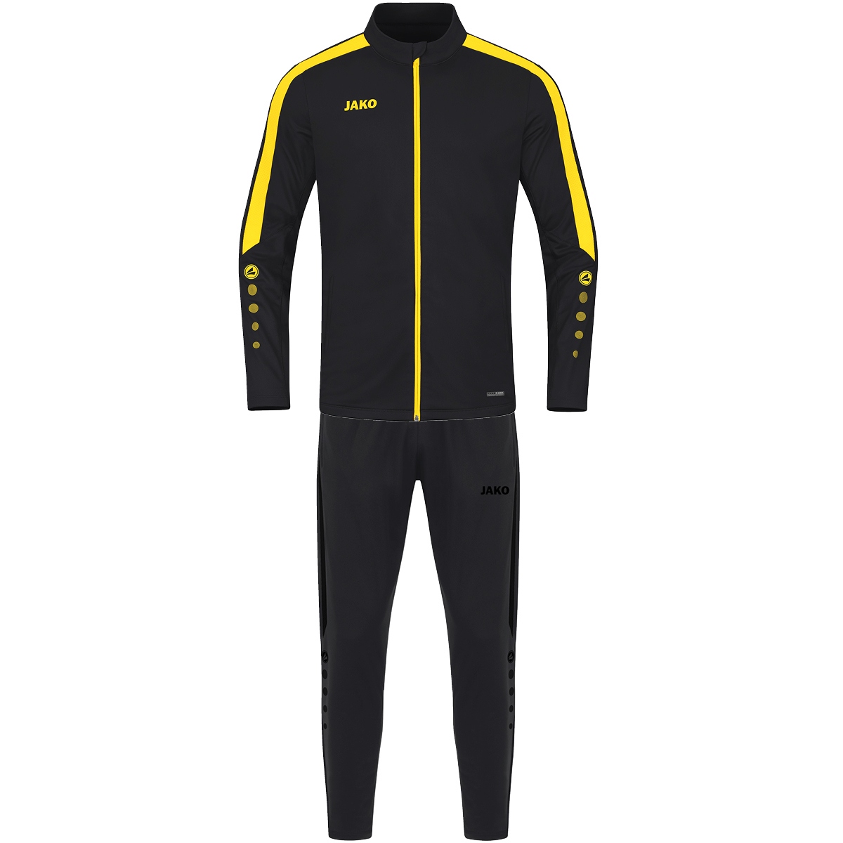 JAKO Trainingsanzug Polyester Power (schwarz/citro / Größe 164 / Kinder)