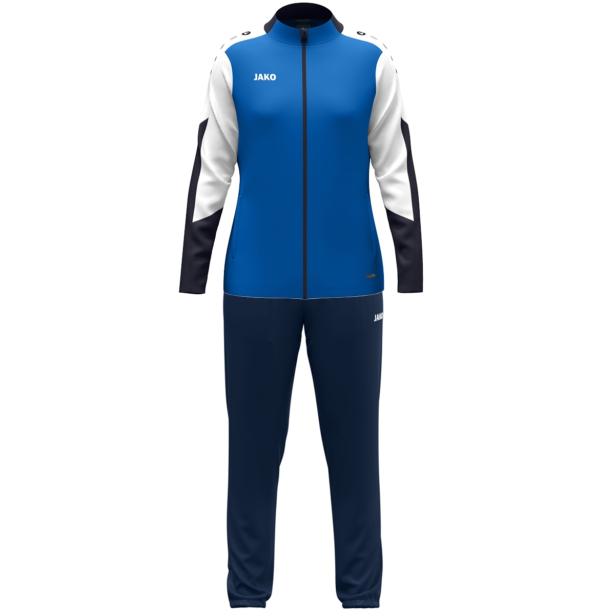 JAKO Polyesteranzug Dynamic Damen (royal/weiß/marine / Größe S (34/36) / Damen Sportgrößen)