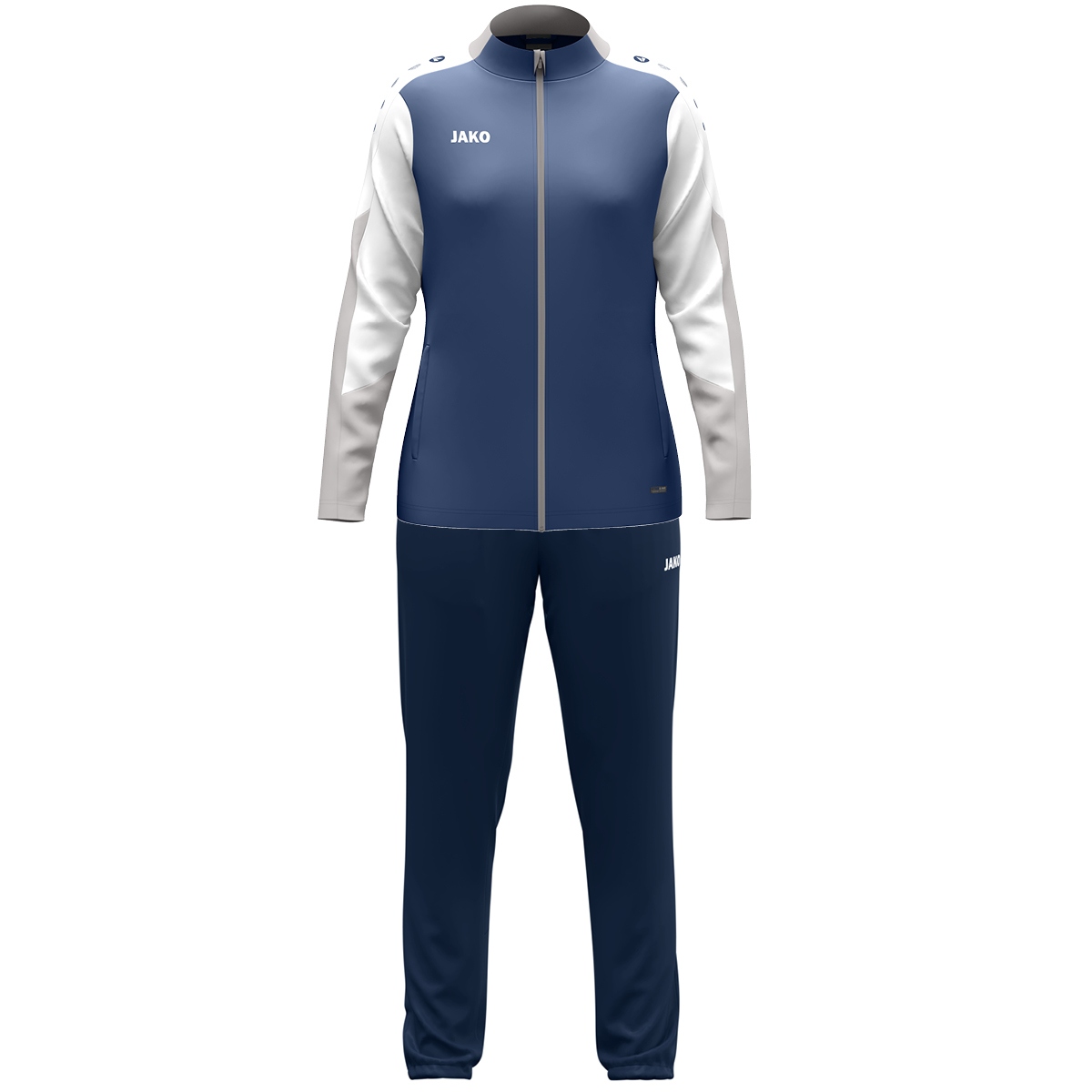 JAKO Polyesteranzug Dynamic Damen (nachtblau/weiß/hellgrau / Größe S (34/36) / Damen Sportgrößen)