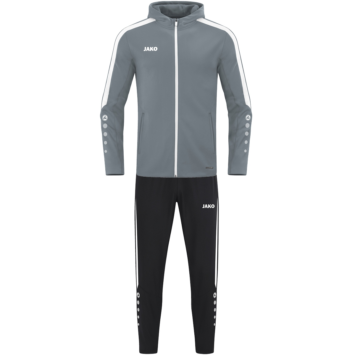 JAKO Präsentationsanzug Power (steingrau / Größe M / Unisex)