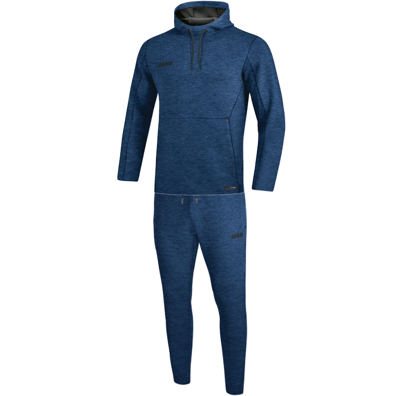 JAKO Jogginganzug Premium Basics mit Kapuzensweat (Blau / Größe M / Unisex)