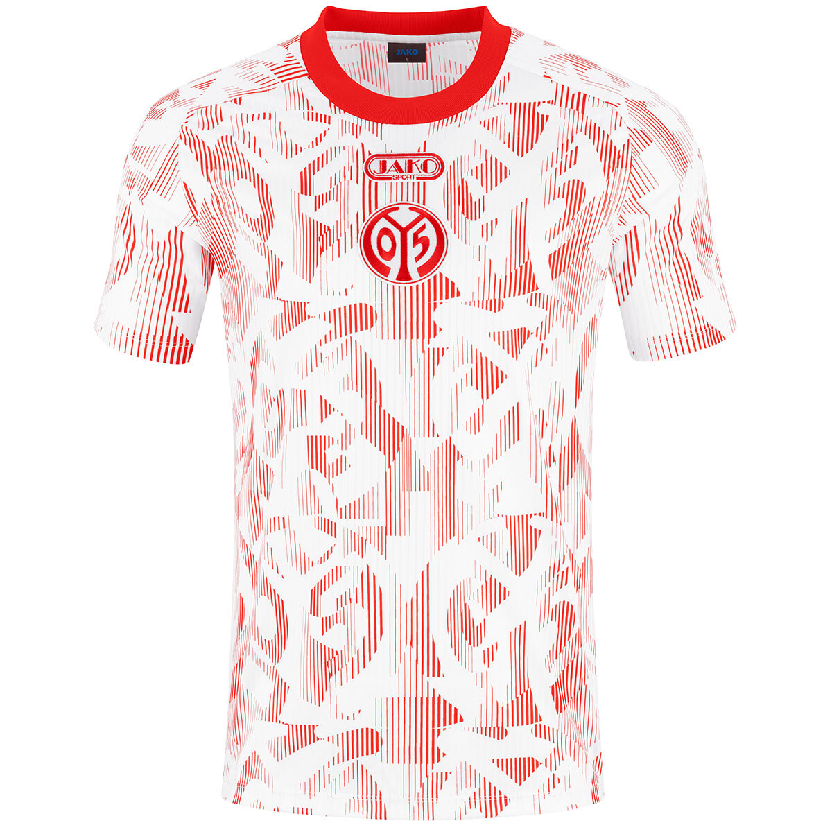 JAKO Mainz 05 Warm-Up T-Shirt (weiß/rot / Größe 152 / Kinder)