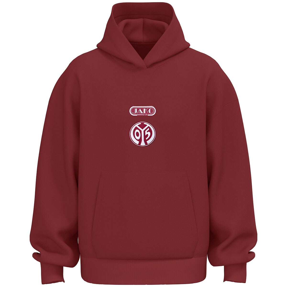 JAKO Mainz 05 Hooded Sweat Freizeit (rubinrot / Größe 164 / Kinder)