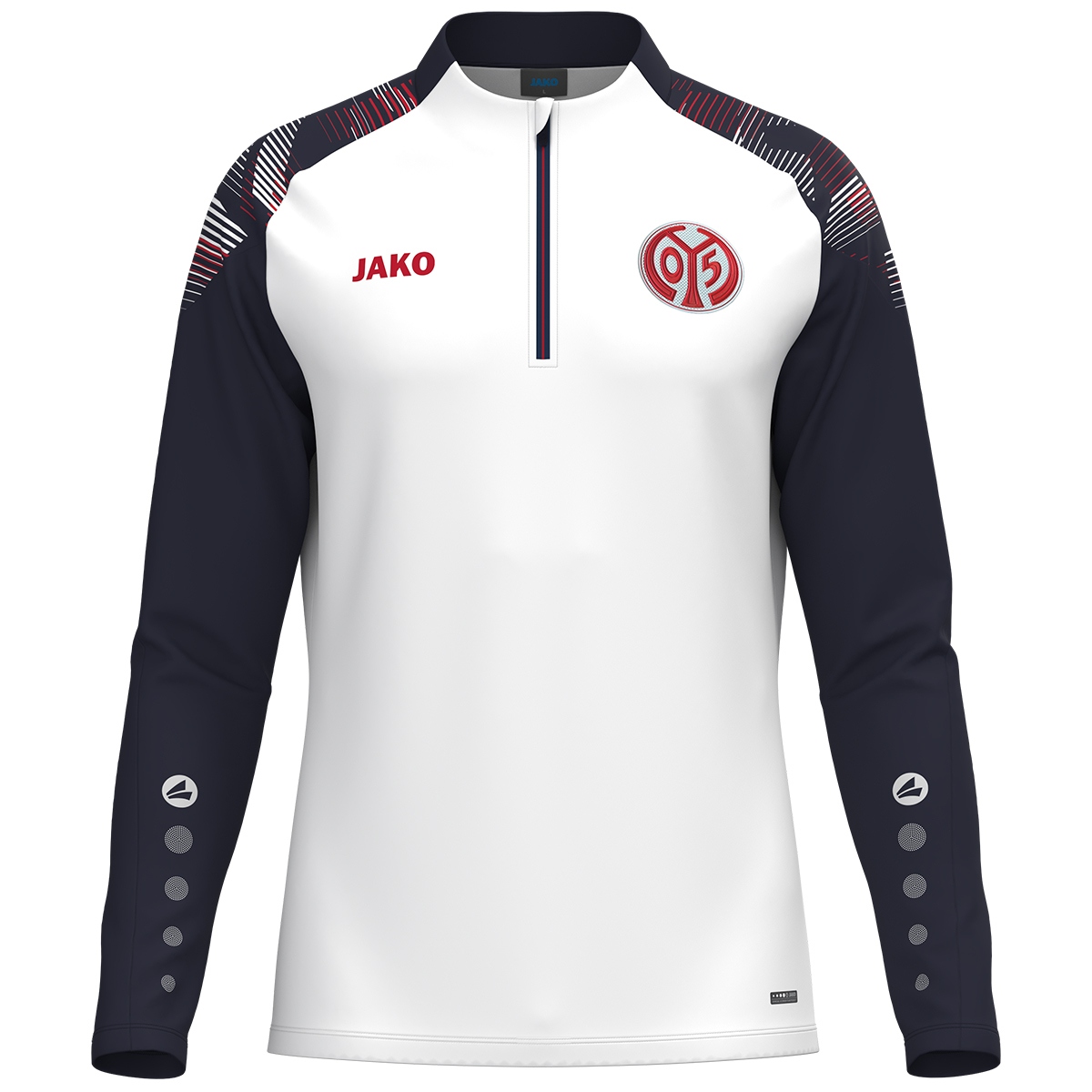 JAKO Mainz 05 Ziptop Sonic (weiß/marine/rot / Größe S / Unisex)