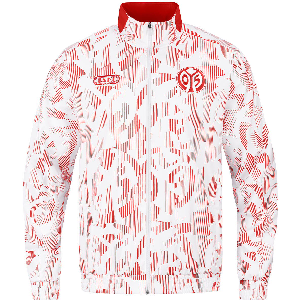 JAKO Mainz 05 Einlaufjacke (weiß/rot / Größe 152 / Kinder)