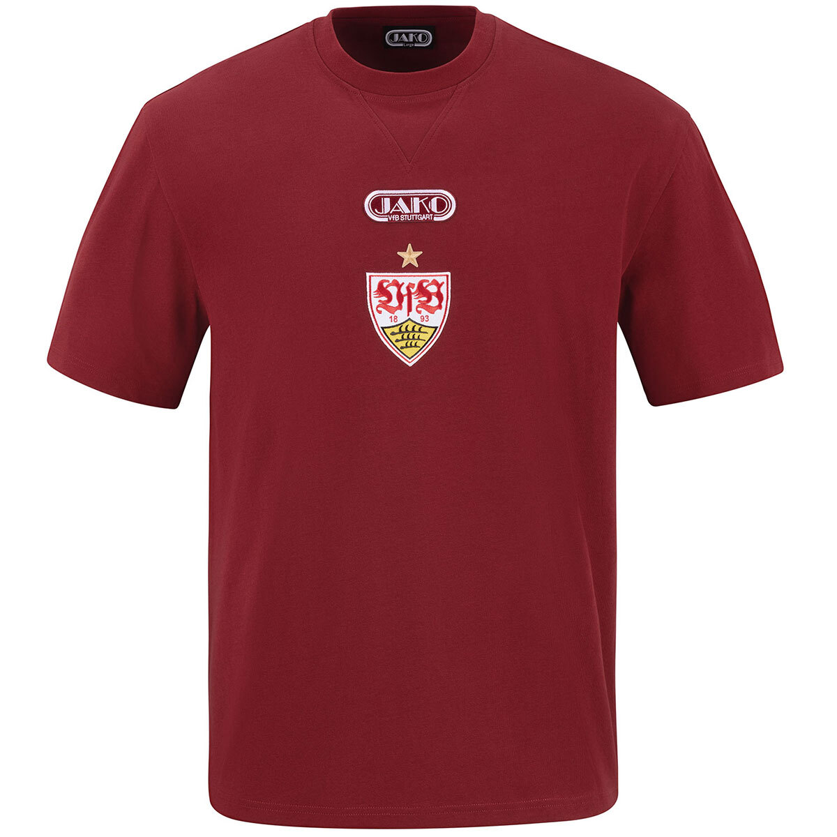 JAKO VfB T-Shirt Freizeit (rubinrot / Größe XXL / Unisex)