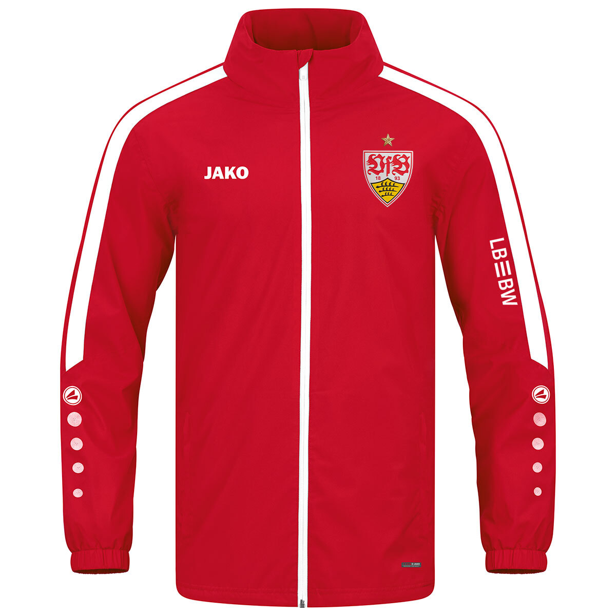 JAKO VfB Allwetterjacke Power (rot / Größe M / Unisex)