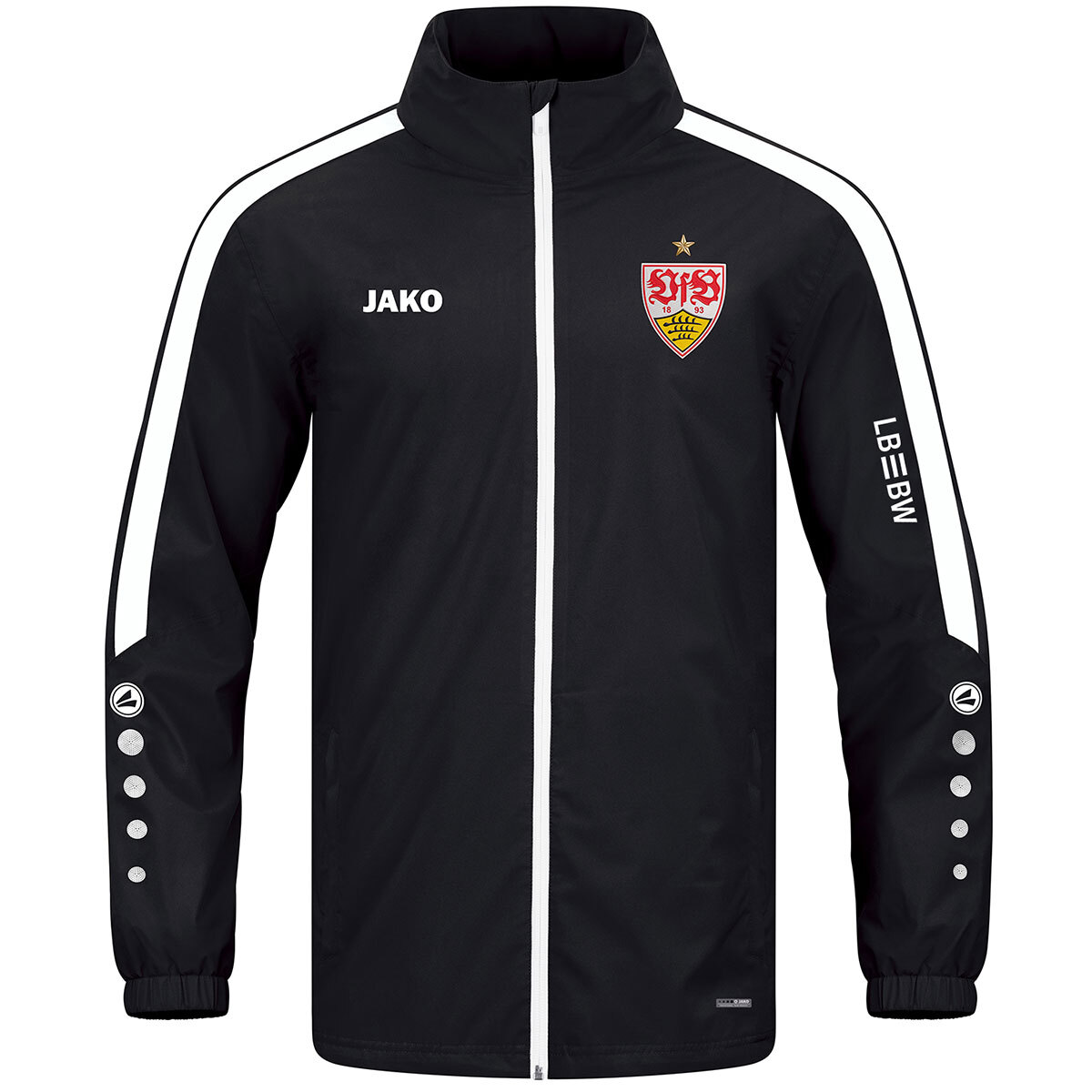 JAKO VfB Allwetterjacke Power (schwarz / Größe M / Unisex)