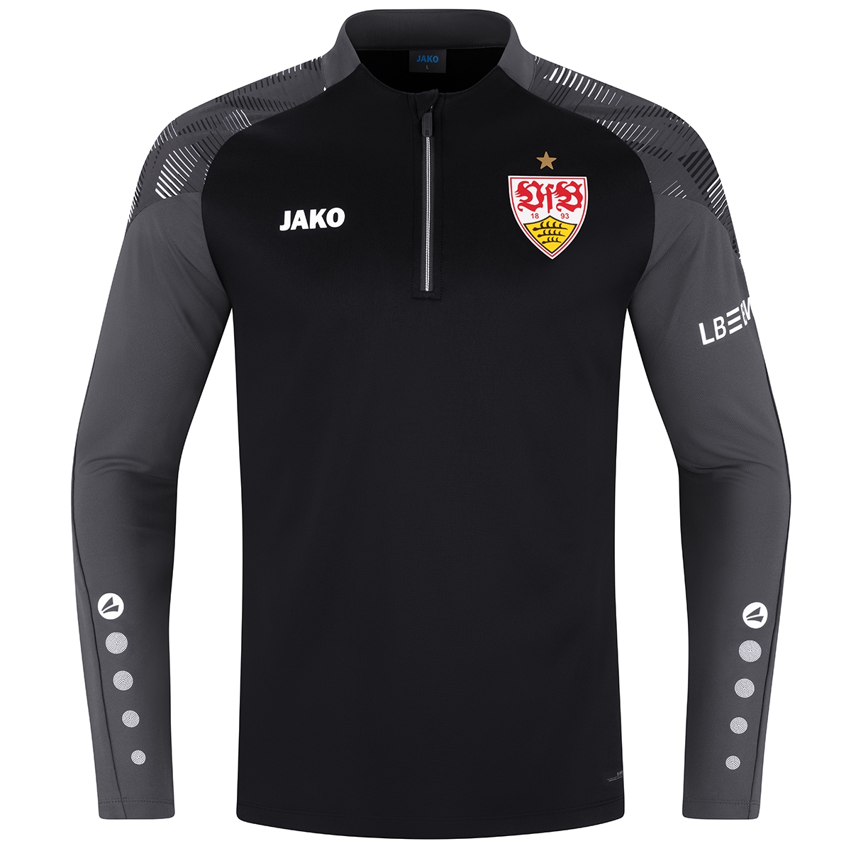 JAKO VfB Ziptop Sonic (schwarz/anthrazit / Größe 128 / Kinder)