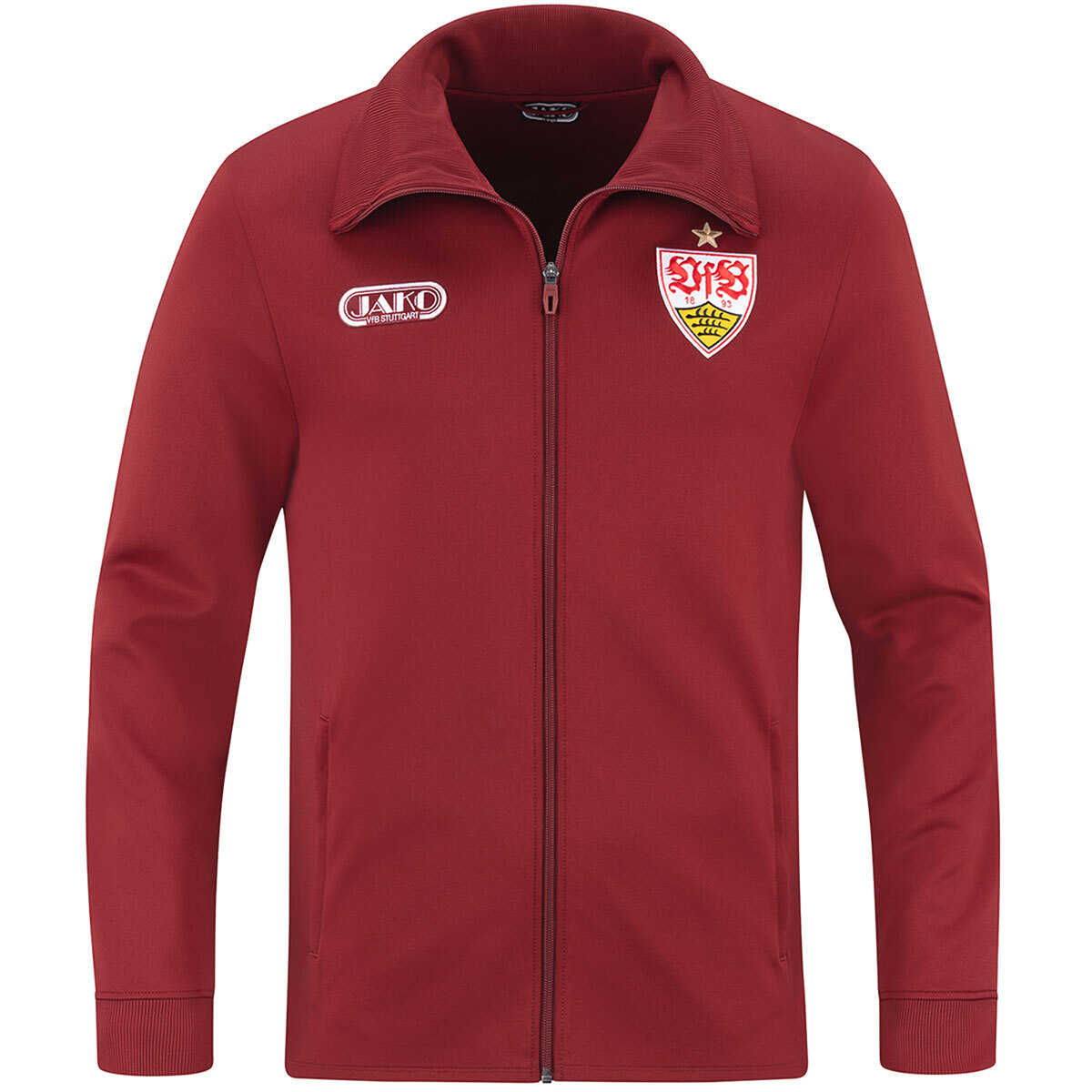 JAKO VfB Tracksuit Jacke Freizeit (rubinrot / Größe L / Unisex)