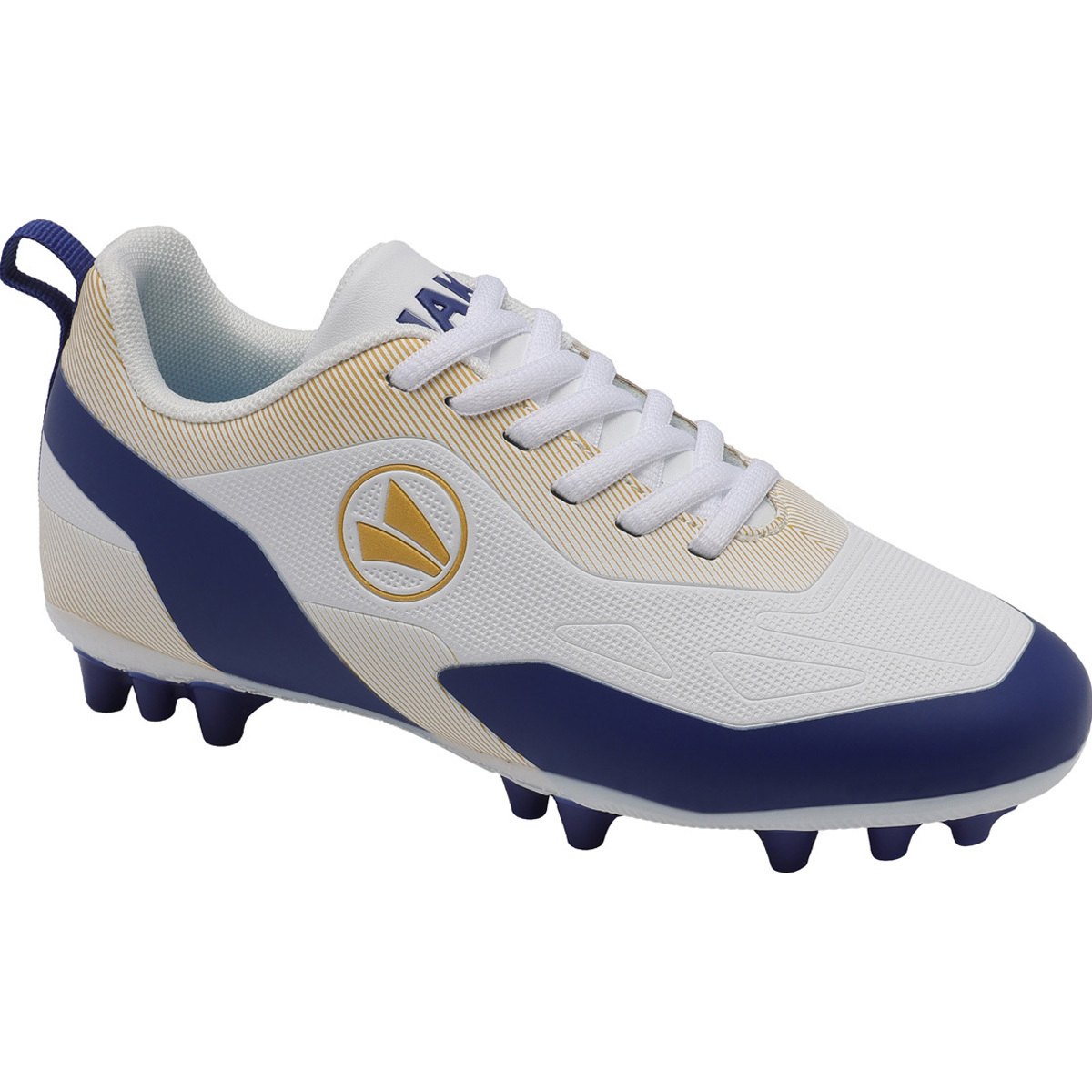 JAKO Fußballschuh Dreamflow AG Junior (weiß/navy/gold / Größe 38 / Schuhe europäisch)