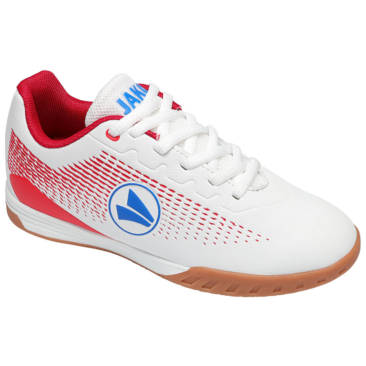 JAKO Fußballschuh Lightning II ID Junior (weiß/rot/royal / Größe 29 / Schuhe europäisch)