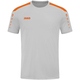 KinderTrikot Power kurzarm soft grey/neonorange Vorderansicht