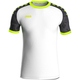 Shirt Iconic korte mouw wit/zwart/fluogroen Voorkant