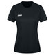 womanTrikot Team Damen kurzarm schwarz Vorderansicht