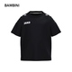 KinderT-Shirt One Cotton Bambini schwarz Vorderansicht