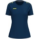 womanT-shirt One Cotton damesmaten navy/citroen Voorkant