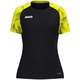 womanT-shirt Sonic damesmaten zwart/fluogeel Voorkant