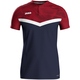 Polo Iconic marine/chili rot Vorderansicht
