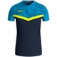 Polo Iconic marine/JAKO blau/neongelb Vorderansicht