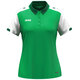 womanPolo Dynamic dames groen/wit/donkergroen Voorkant